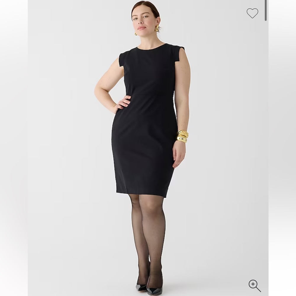 J. Crew Resume Suit Sheath Dress Black Size 14